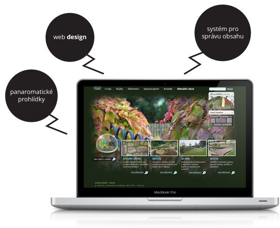 Panoramatické prohlídky, webdesign, systém pro správu obsahu